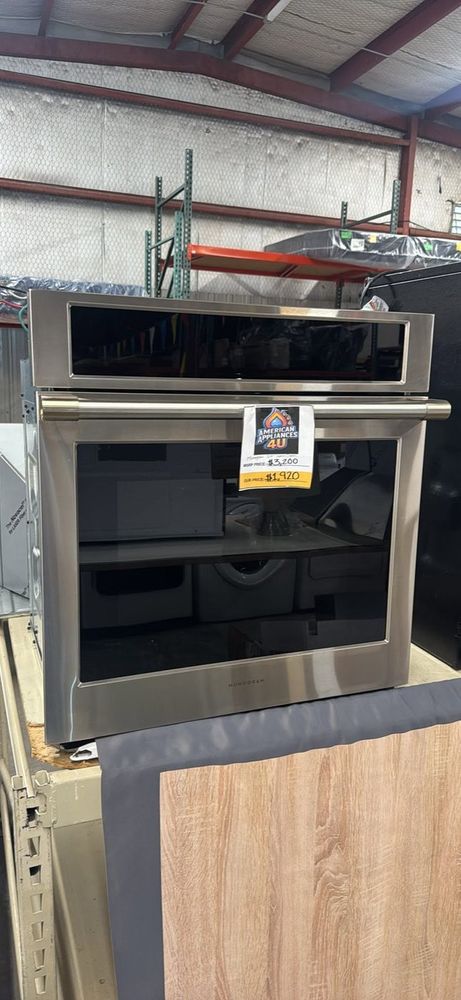 Wall oven and microwave combination units — the kind of piece that's hard to find locally.