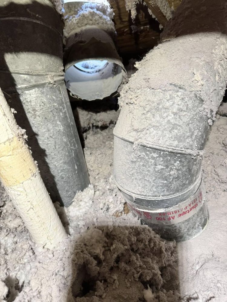 This is what a neglected dryer vent looks like inside. Lint packs the duct where you can't see it, airflow chokes, and heat has nowhere to go.