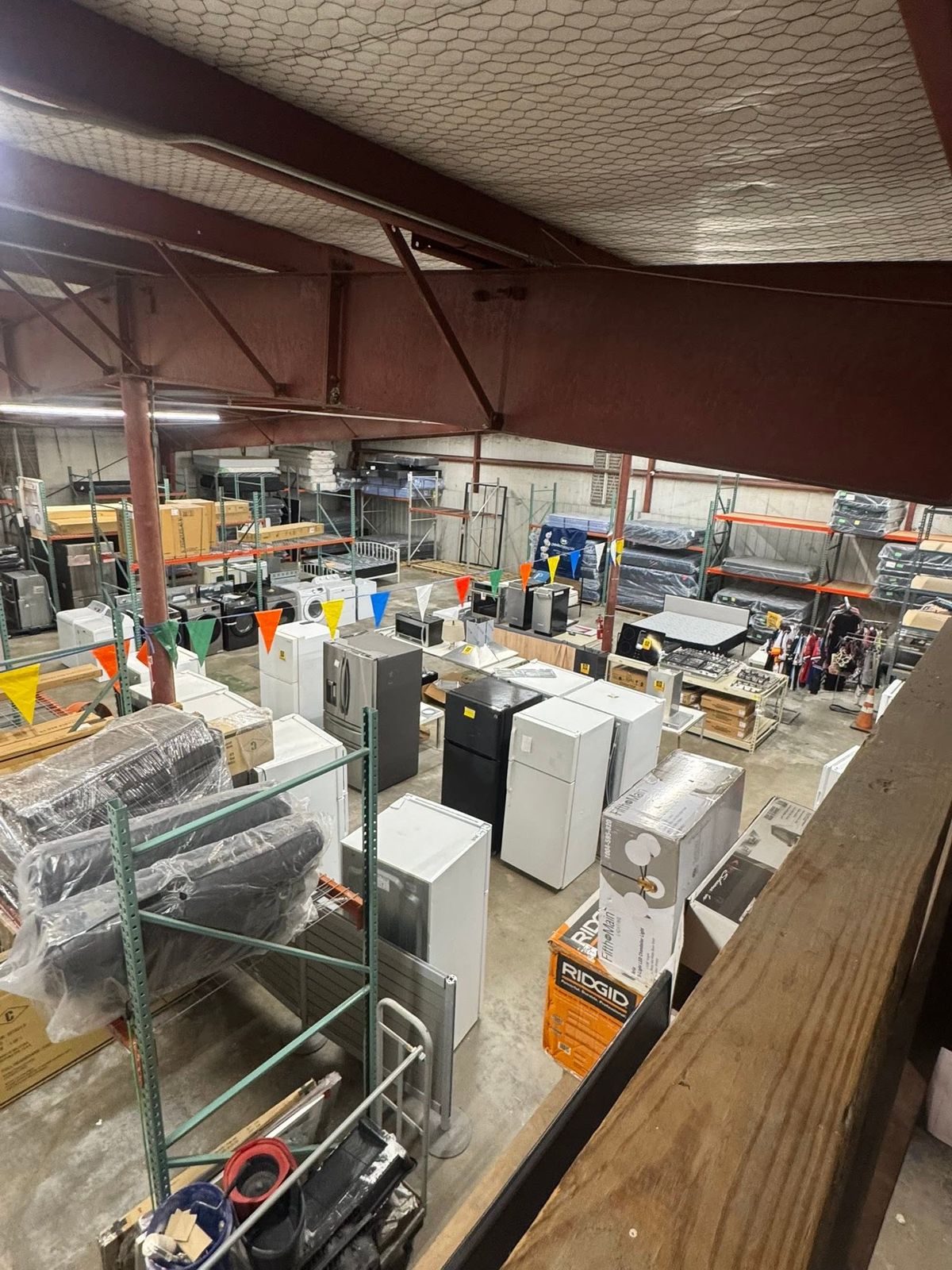Appliances 4U showroom floor — new and used appliances