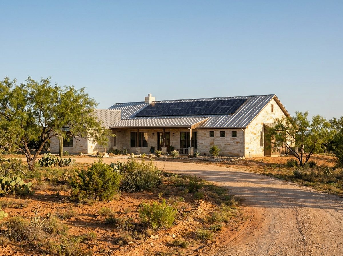 Home with rooftop solar panels — American Power solar installation